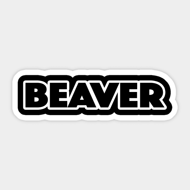 Beaver Sticker by lenn